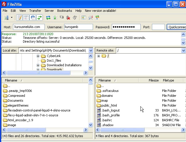 Cara Upload File Website Ke Server Hosting Via FTP Filezilla ...