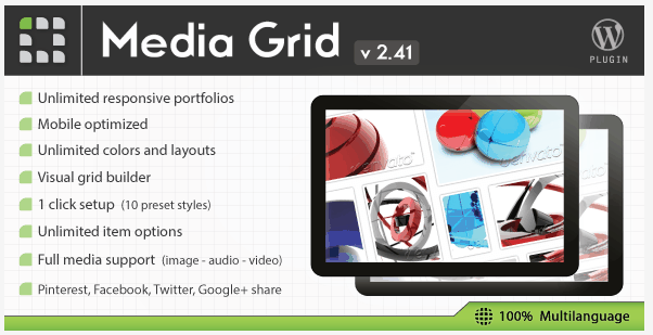 plugin wordpress media grid gallery portfolio